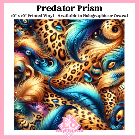 Predator Prism - 10" x 10" Self Adhesive Vinyl (Oracal or Holo) image 0