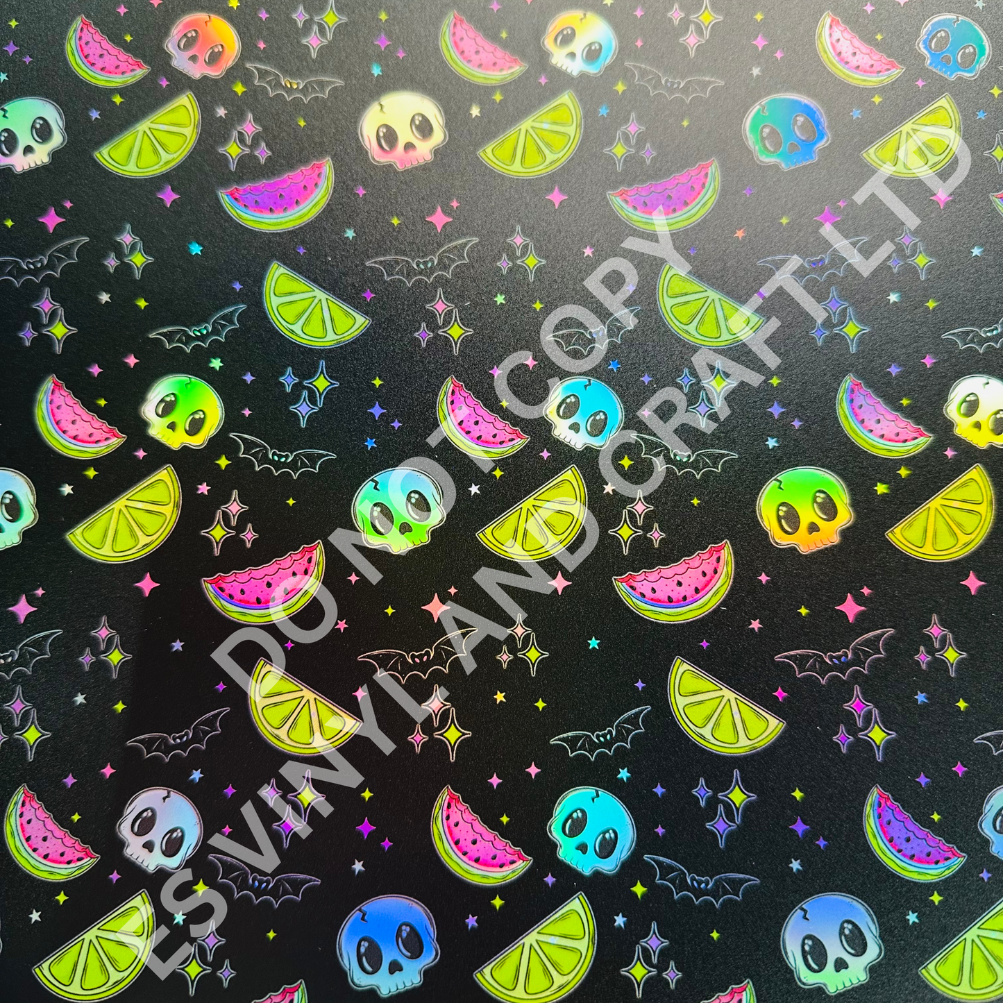 Spooky Summer (No Wording) - Holographic or Normal Printed Vinyl (A4 or 12"x12") image 1