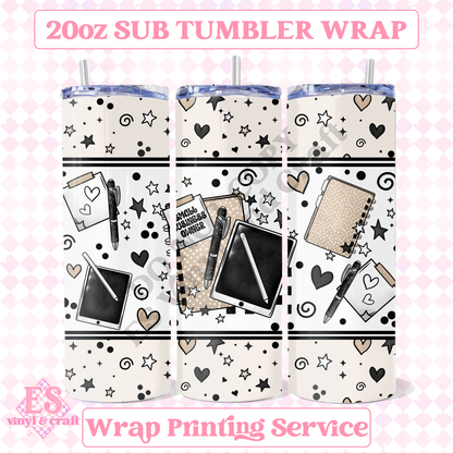 Stationery - Full 20oz Tumbler Sublimation Print image 0