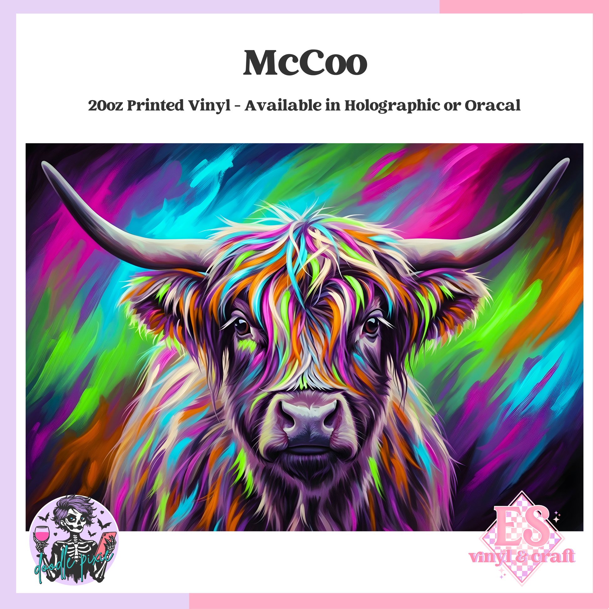 McCoo - 20oz Printed Tumbler Self Adhesive Vinyl image 0