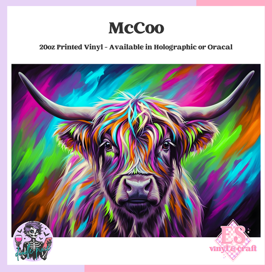 McCoo - 20oz Printed Tumbler Self Adhesive Vinyl image 0