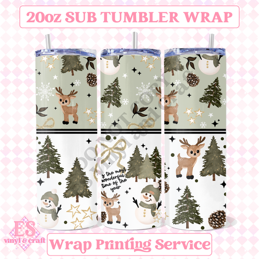 Wonderful Time of the Year - Full 20oz Tumbler Sublimation Print image 0