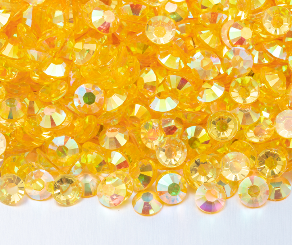 Yellow Diamond - Transparent AB Resin Rhinestones (3mm, 4mm & 5mm) image 0