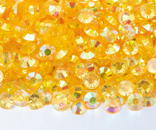 Yellow Diamond - Transparent AB Resin Rhinestones (3mm, 4mm & 5mm) image 0