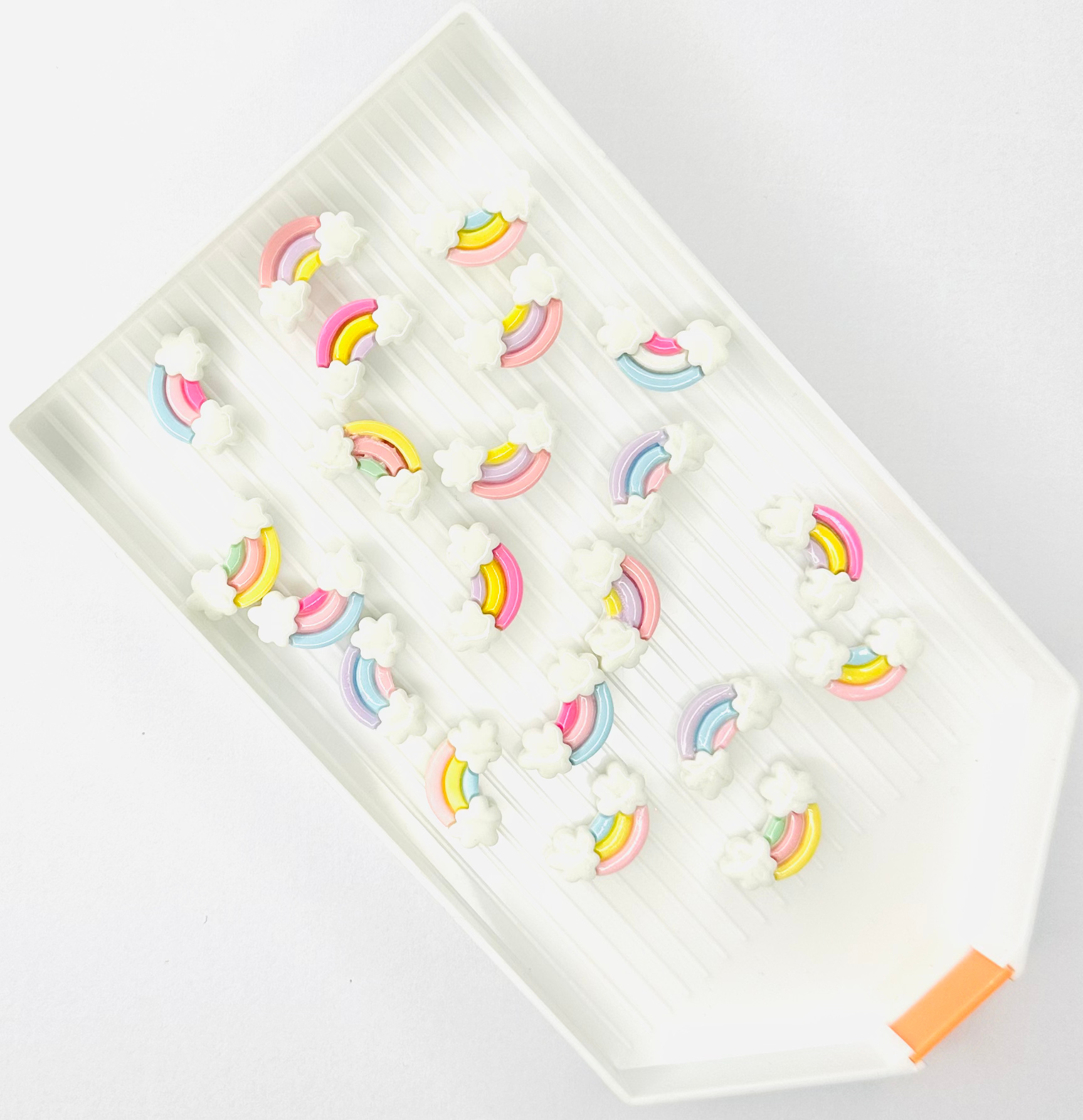 Pastel Rainbows Cabochon Flat Back Charm (Pack of 10) image 0
