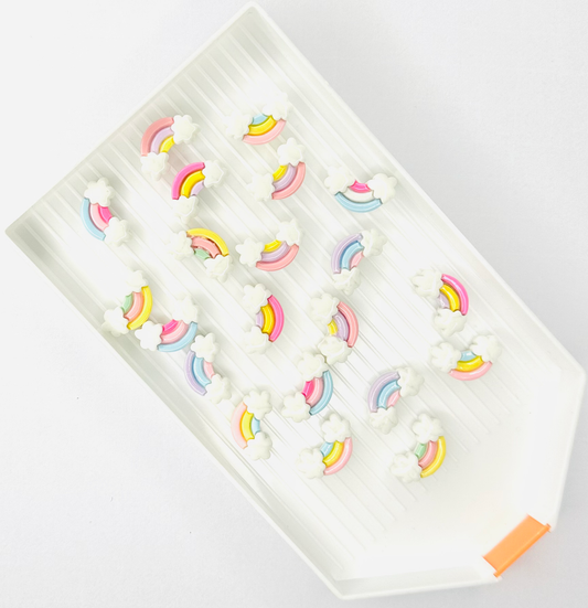 Pastel Rainbows Cabochon Flat Back Charm (Pack of 10) image 0