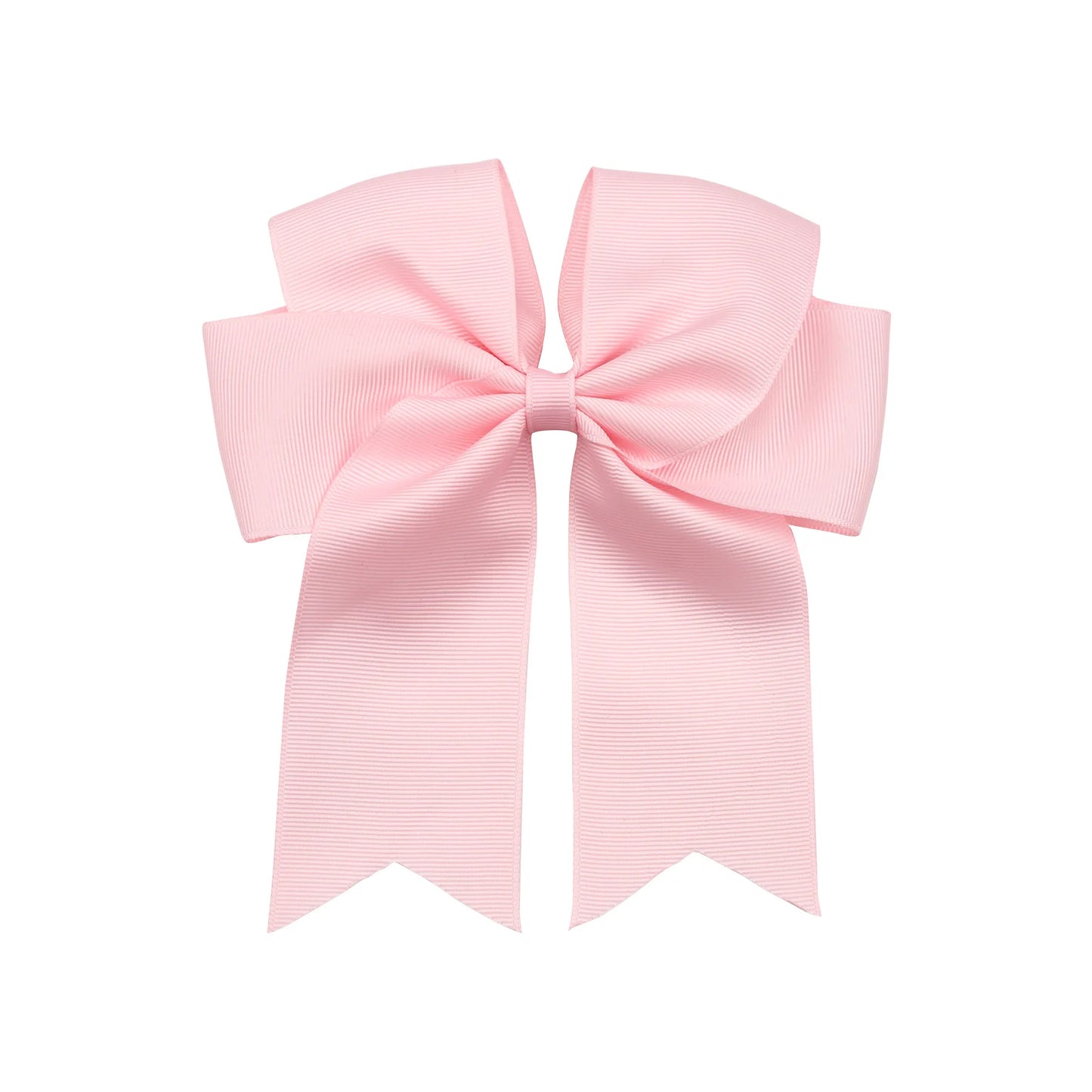 Dovetail Hair Bow Clip 6" - Baby Pink image 0