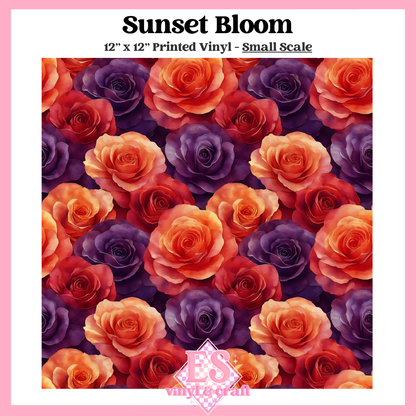 Sunset Bloom - Small or Large Scale Options - 12" x 12" Sheet image 1