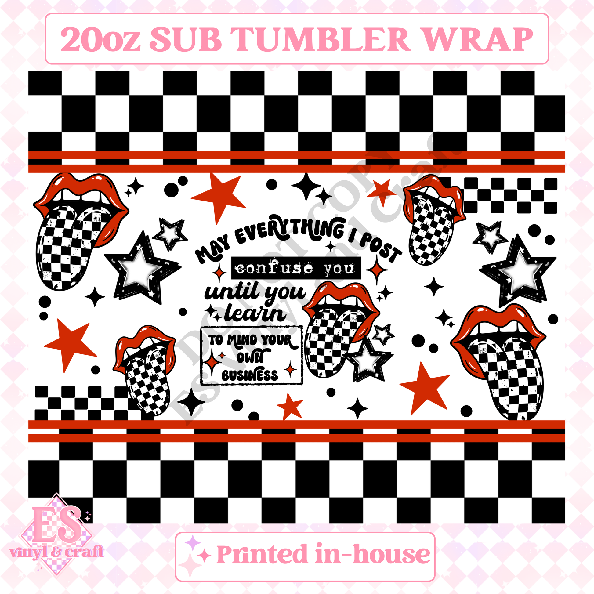 Confuse You - Full 20oz Tumbler Sublimation Print image 1