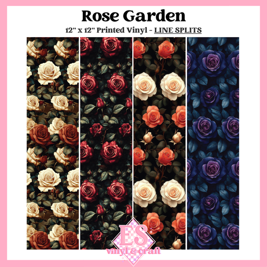 Rose Garden - Line Split - 12" x 12" Sheet image 0