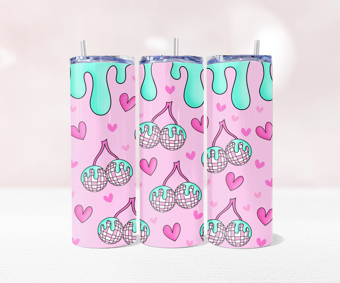 Disco Ball - Full 20oz Tumbler Sublimation Ready To Pr image 0