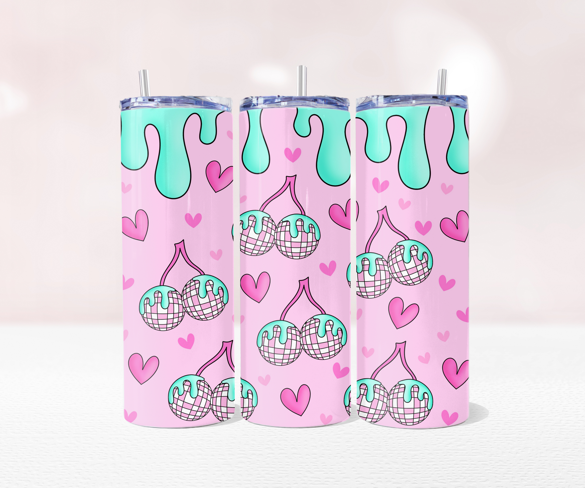 Disco Ball - Full 20oz Tumbler Sublimation Ready To Pr image 0