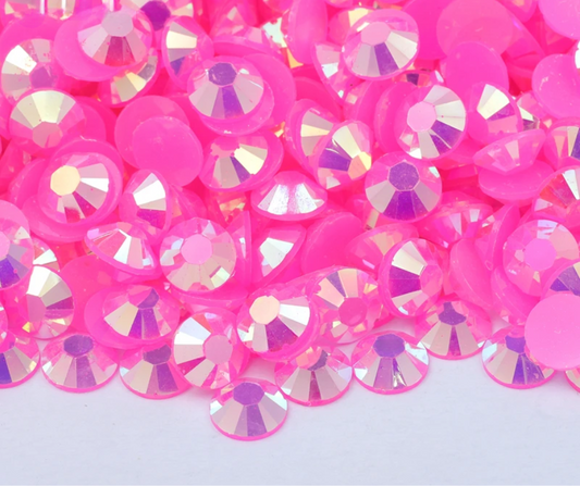 Hot Pink Punch - AB Jelly Rhinestones (3mm, 4mm & 5mm) image 0