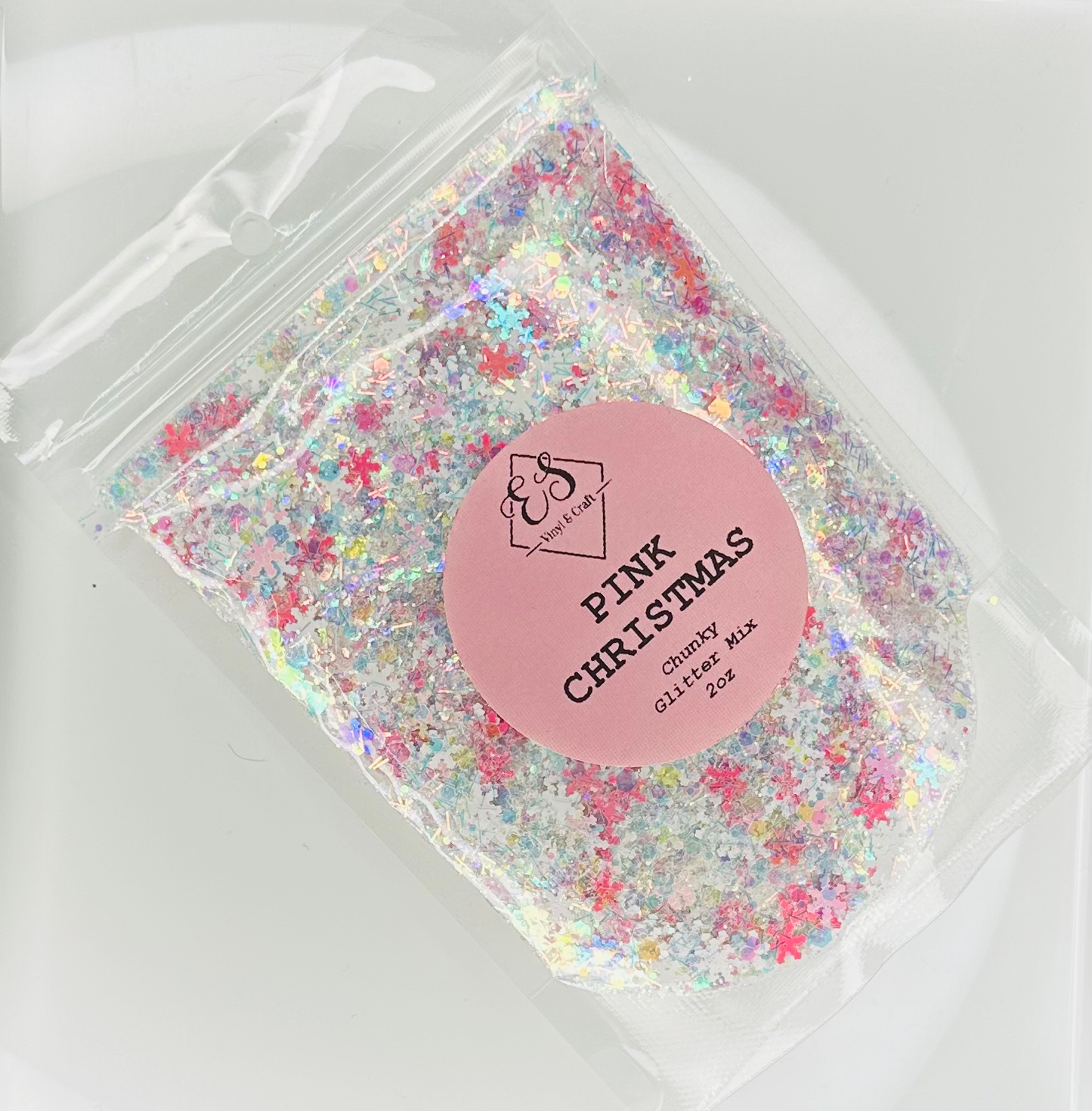 Pink Christmas - Chunky Glitter Mix image 0