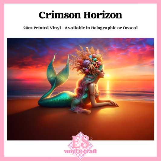 Crimson Horizon - 20oz Printed Tumbler Self Adhesive Vinyl image 0