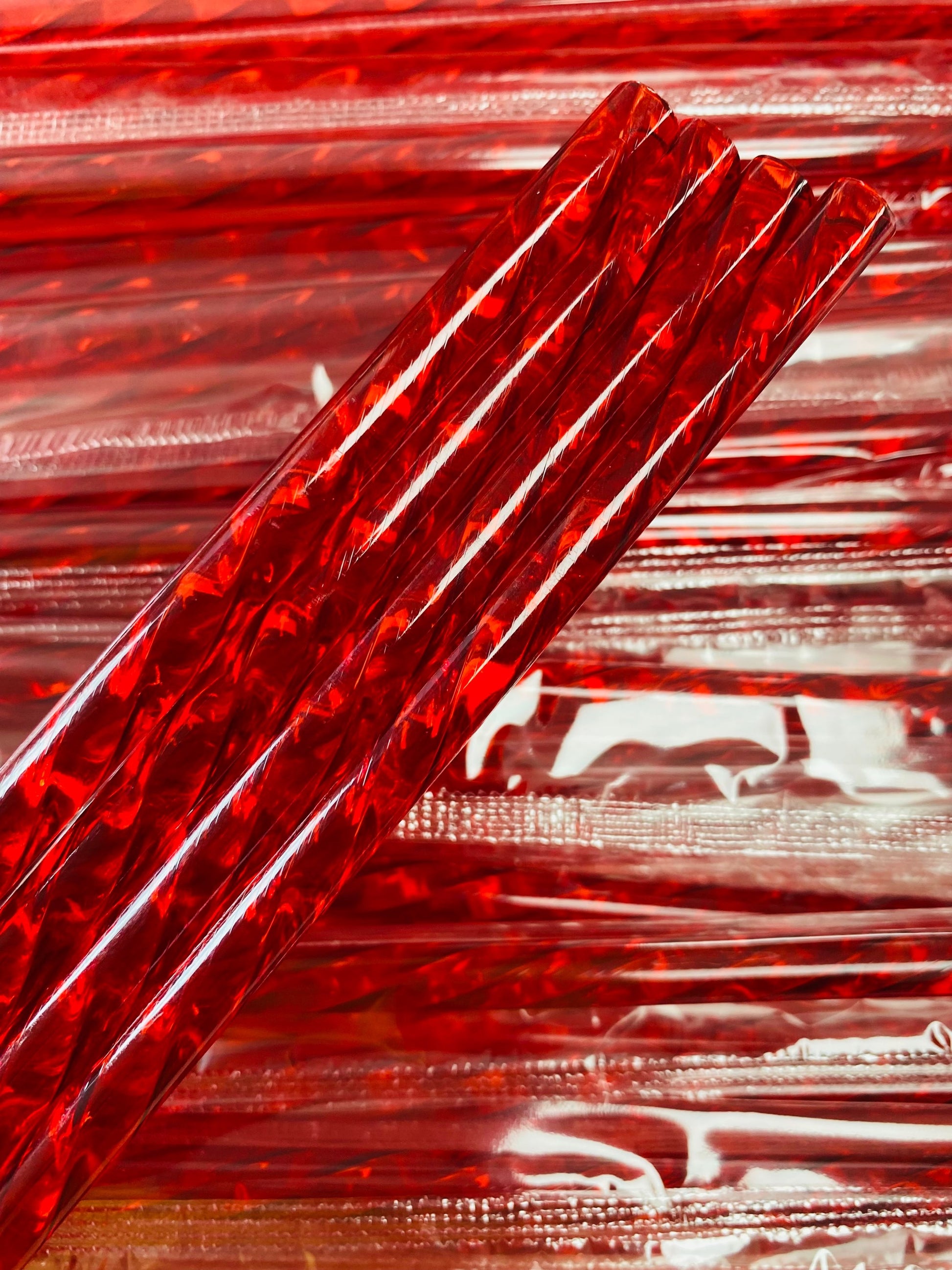 Red Swirl Straw image 0