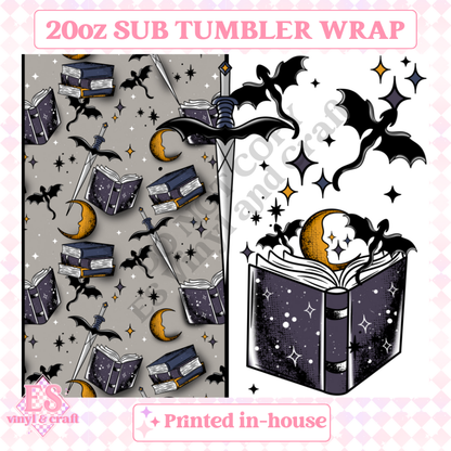 Fantasy Books - Full 20oz Tumbler Sublimation Print image 1