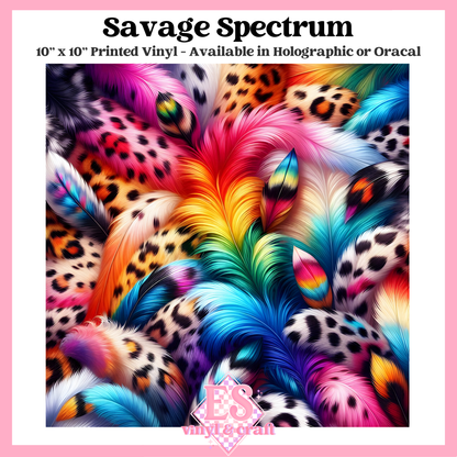 Savage Spectrum - 10" x 10" Self Adhesive Vinyl (Oracal or Holo) image 0