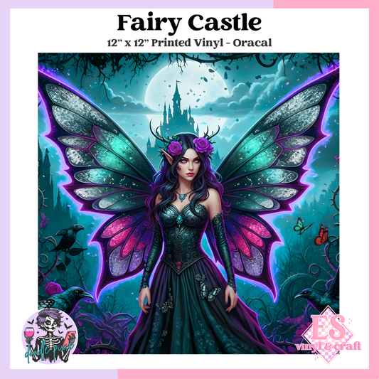 Fairy Castle - 12" x 12" Printed Vinyl image 0