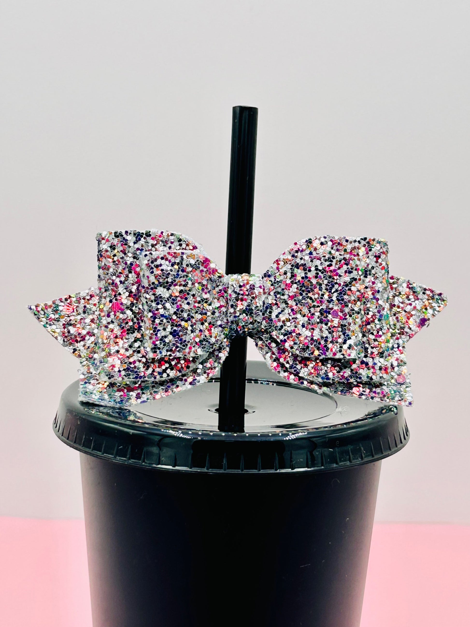Bow Straw Topper - Confetti image 0