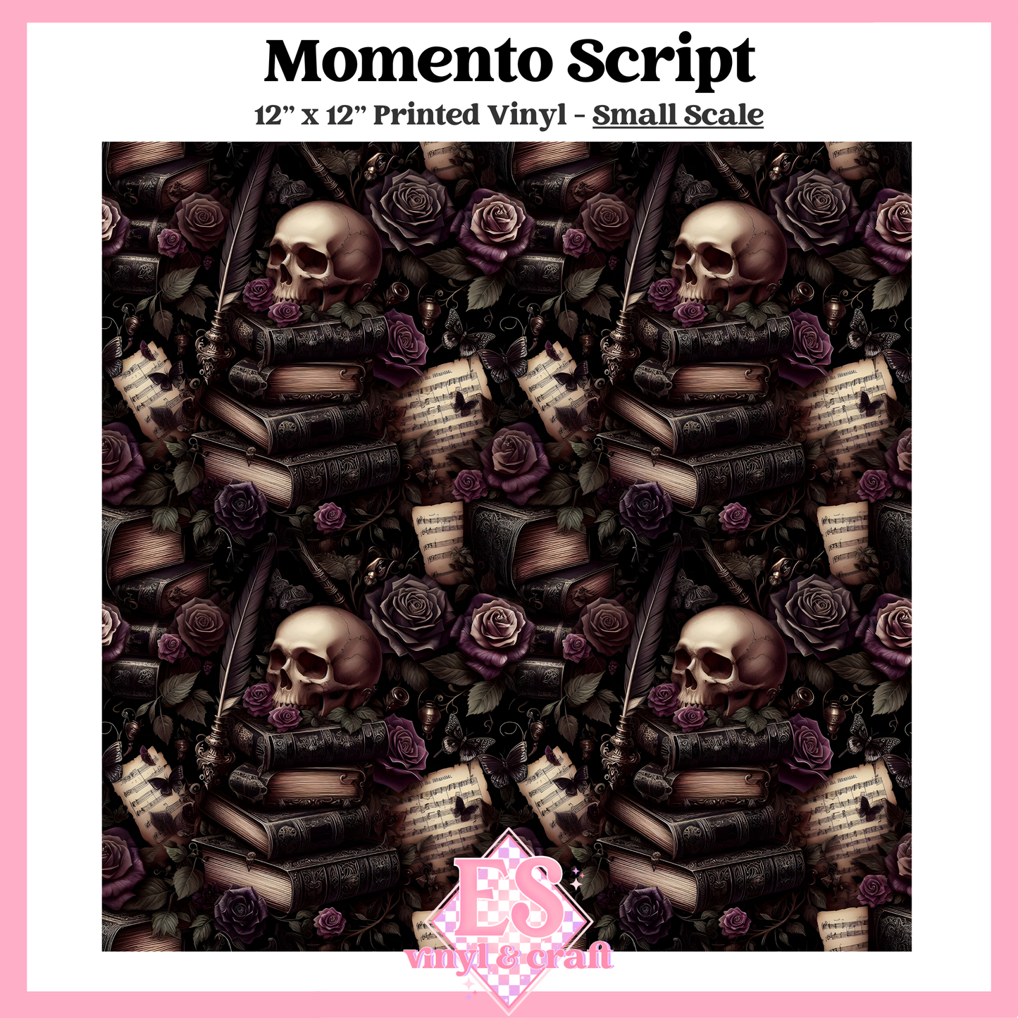 Memento Script - Small or Large Scale Options - 12" x 12" Sheet image 1