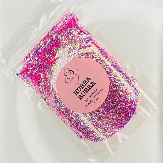 Hubba Bubba - 3D Bubble Glitter Cut Size Chunky image 0