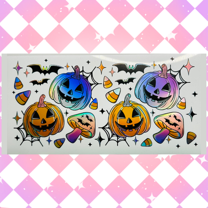 Spooky Things - 16oz Beer / Libbey Can Wrap Holographic Vinyl image 1