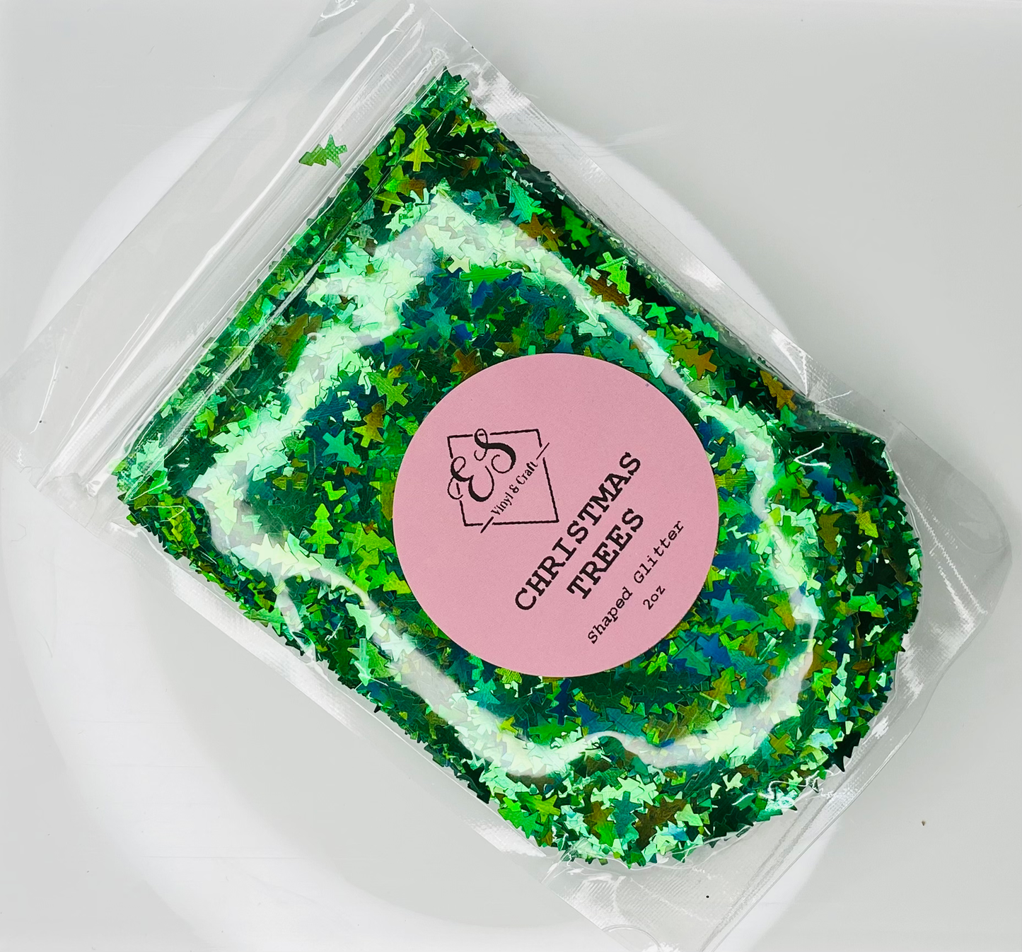 Christmas Trees - Glitter Shapes Chunky Glitter Mix image 1