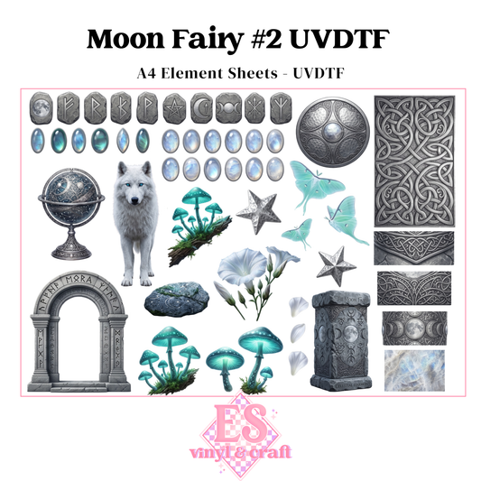 Moon Fairy #2 - UVDTF Element Sheet (A4 Sheet)