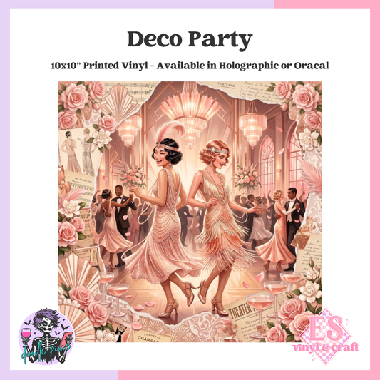Deco Party - 10" x 10" Self Adhesive Vinyl (Oracal or Holo)