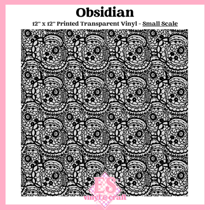 Obsidian Transparent - Small or Large Scale Options - 12" x 12" Sheet image 1