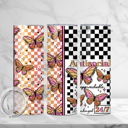 Antisocial - Full 20oz Tumbler Sublimation Ready image 0