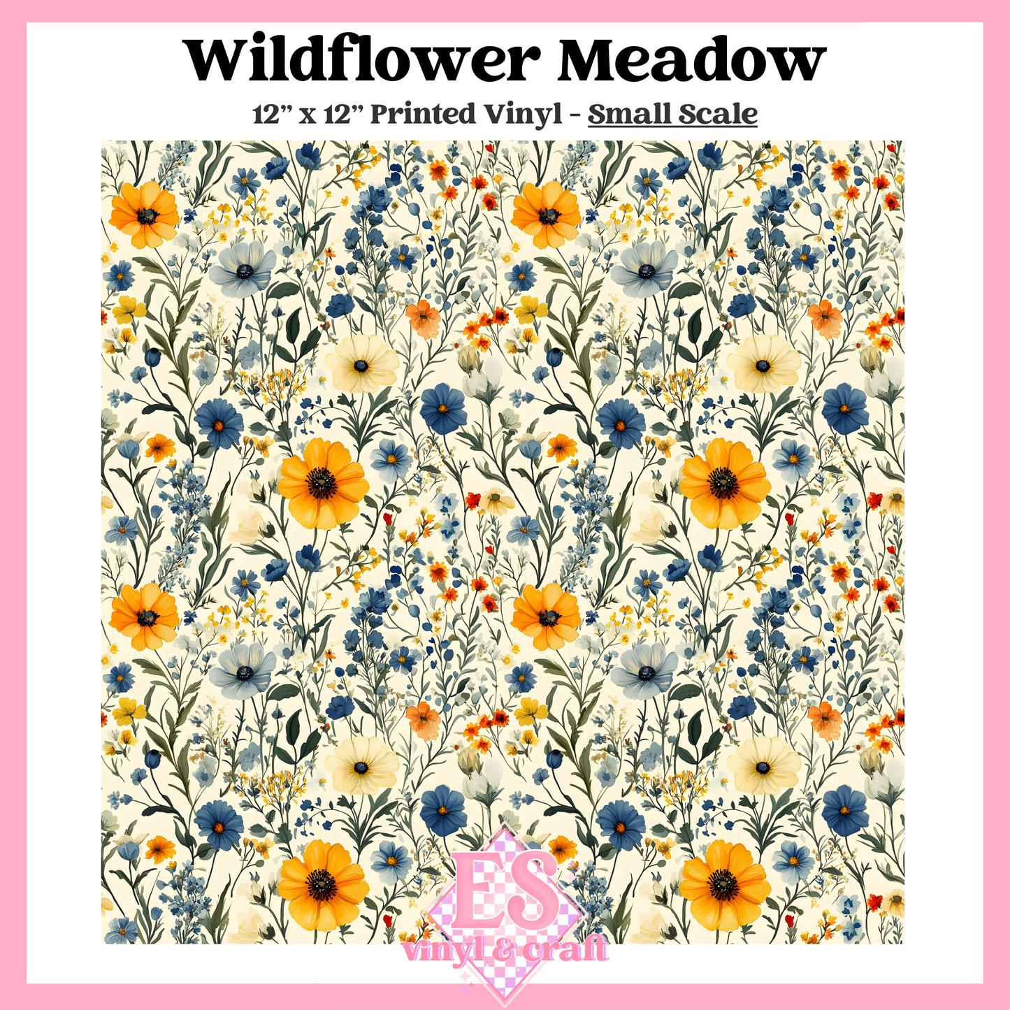 Wildflower Meadow - Small or Large Scale Options - 12" x 12" Sheet image 1