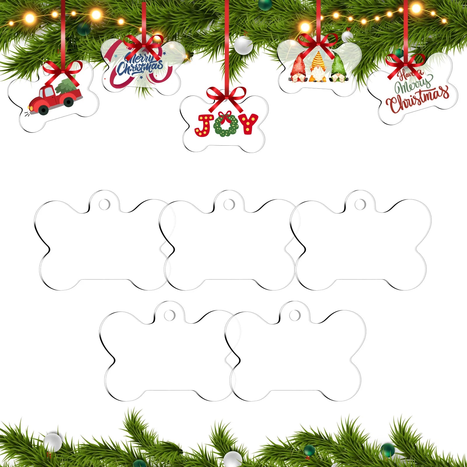 Teckwrap Christmas Acrylic Blanks & Free SVG image 4