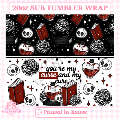 Curse and Cure - Full 20oz Tumbler Sublimation Print image 1