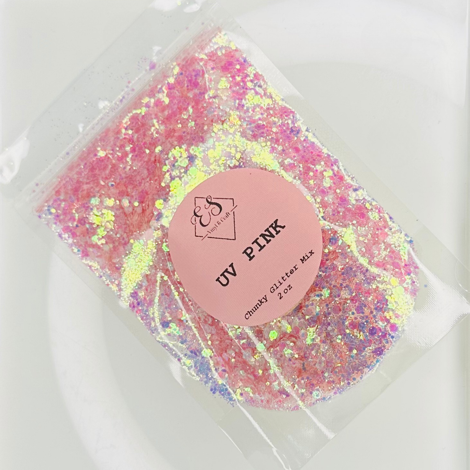 UV Pink - UV Chunky Glitter Mix image 1
