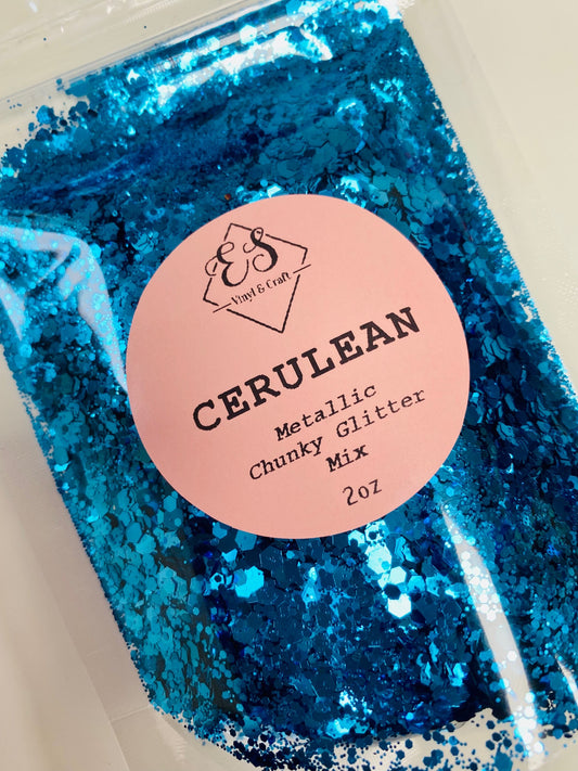 Cerulean - Metallic Chunky Glitter Mix image 0