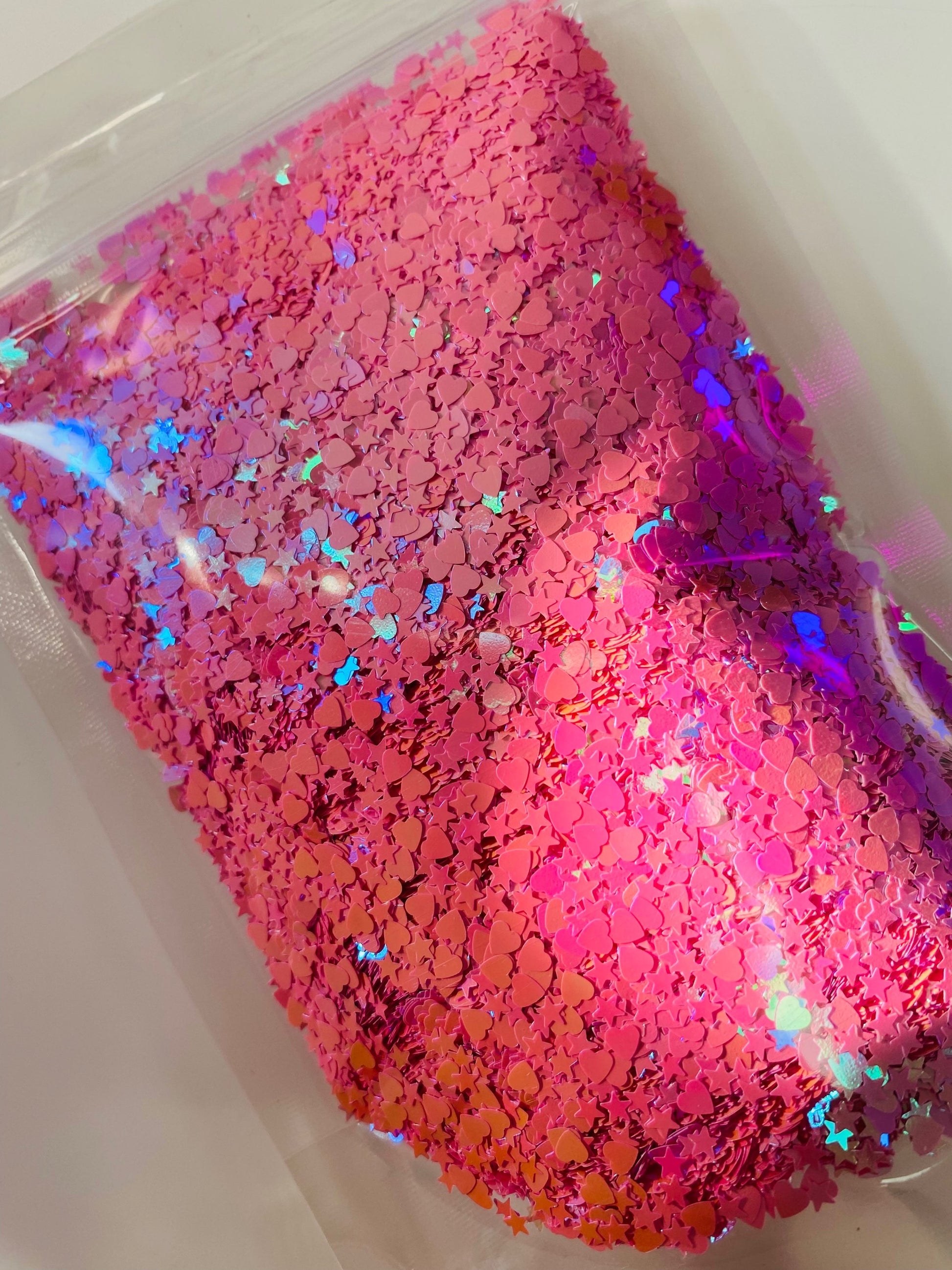 I Love Pink - Glitter Shapes image 1