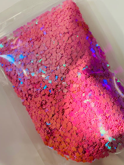 I Love Pink - Glitter Shapes image 1