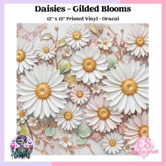Daisies - 12" x 12" Printed Vinyl image 0