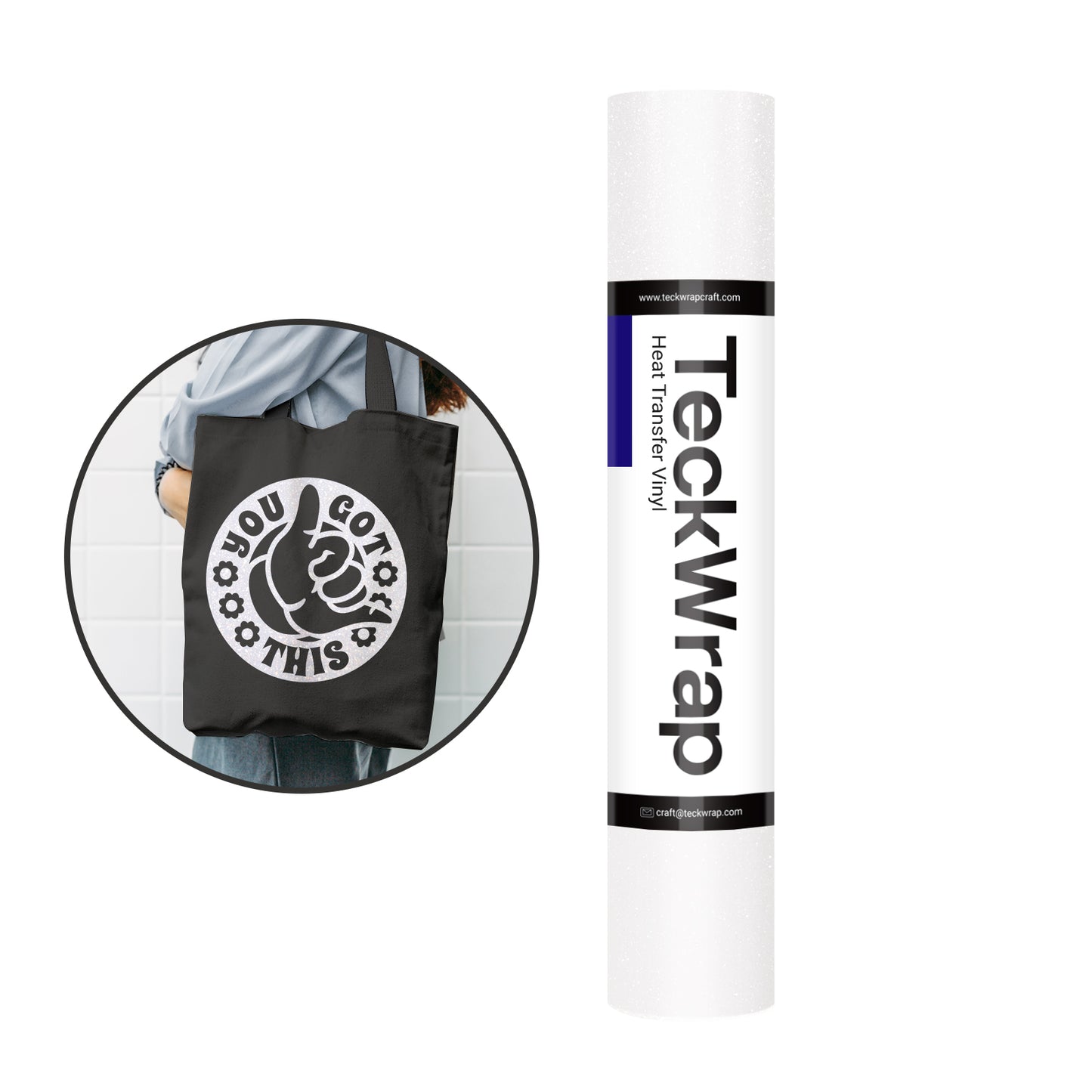 Glitter Heat Transfer Vinyl - 12''