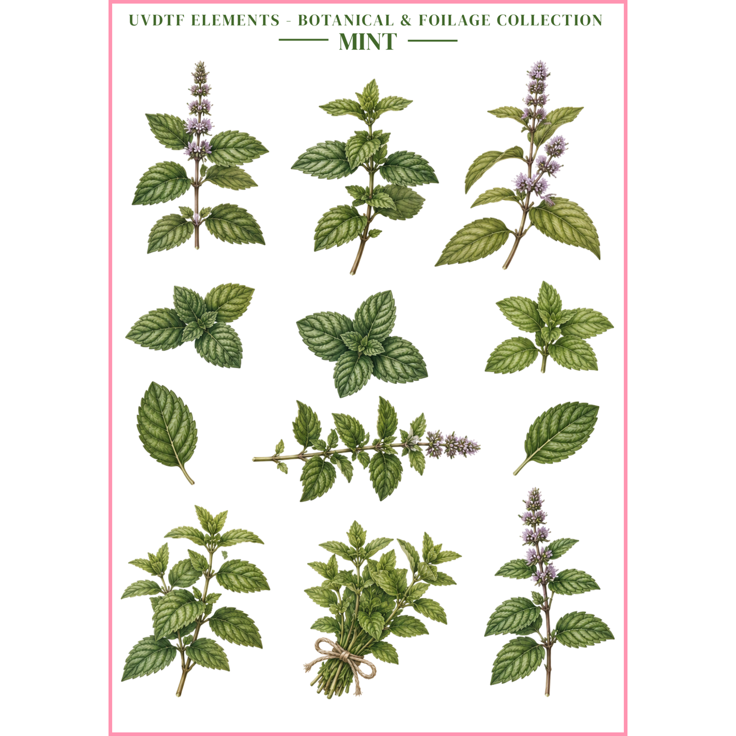 UVDTF Elements - Botanical & Foliage Collection