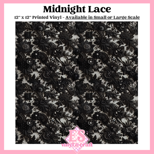 Midnight Lace - Small or Large Scale Options - 12" x 12" Sheet image 0