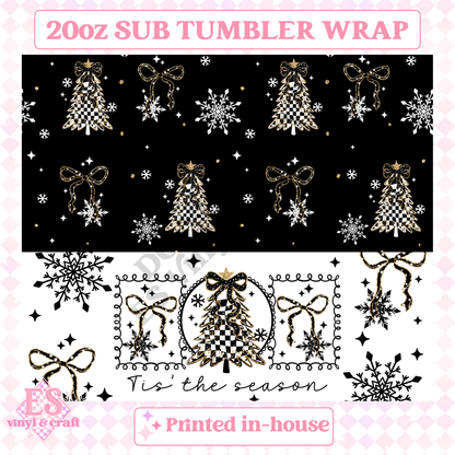 Tis The Season - Full 20oz Tumbler Sublimation Print image 1