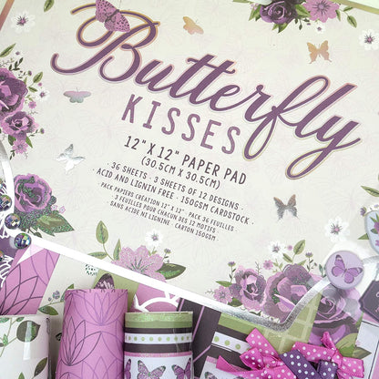 Dovecraft - Butterfly Kisses 12" x 12" Paper Pad image 2