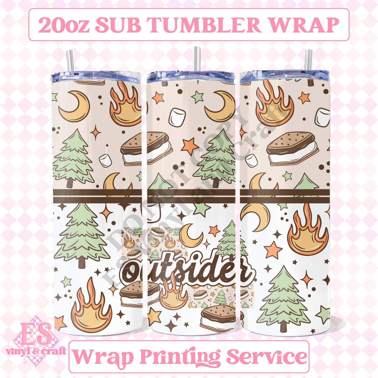 Outsider - Full 20oz Tumbler Sublimation Print image 0