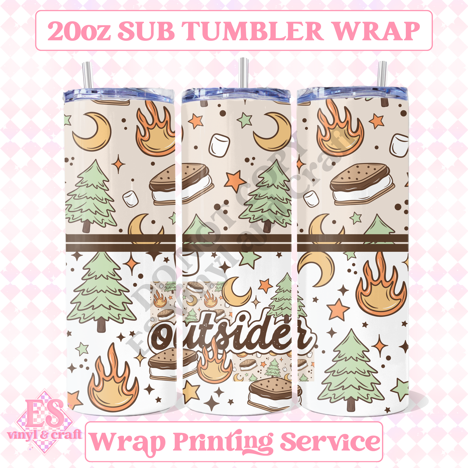 Outsider - Full 20oz Tumbler Sublimation Print image 0