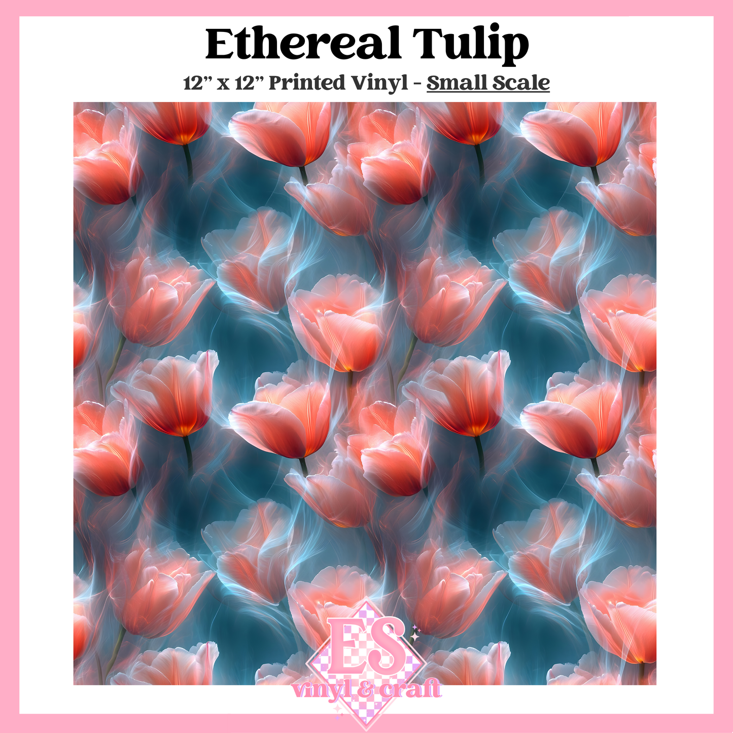 Ethereal Tulip - Small or Large Scale Options - 12" x 12" Sheet image 1