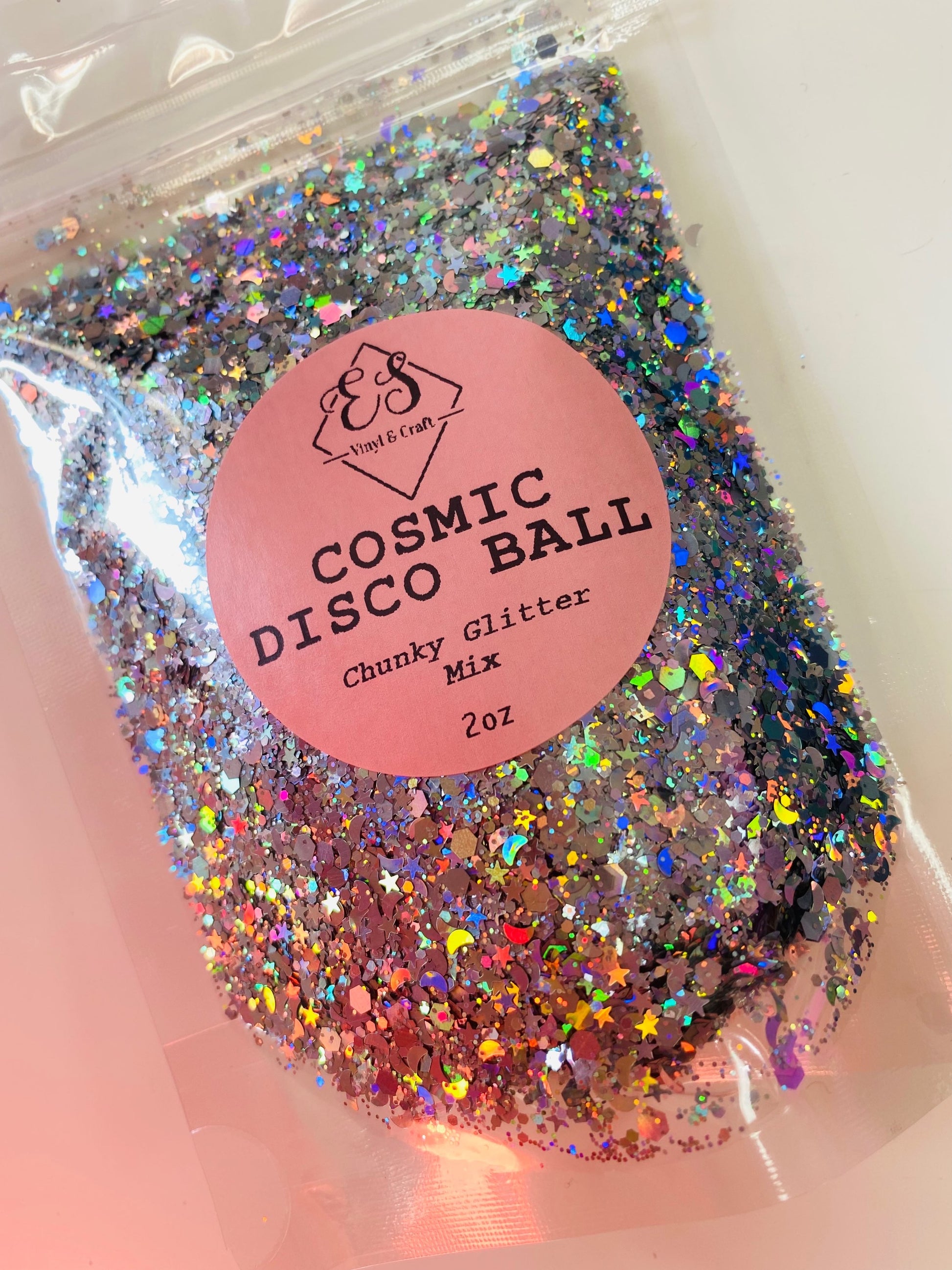 Cosmic Disco Ball - Glitter Shape Mix image 0