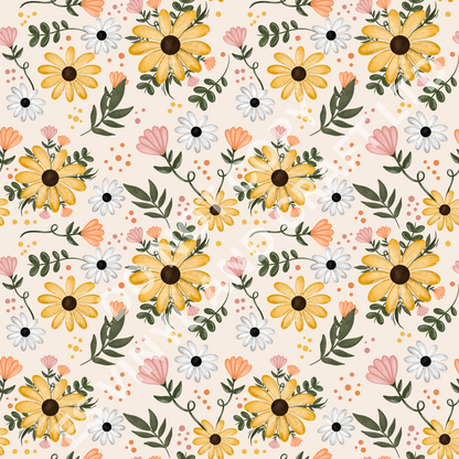 Floral - Holographic or Normal Printed Vinyl (A4 or 12" x 12" Sheet) image 2